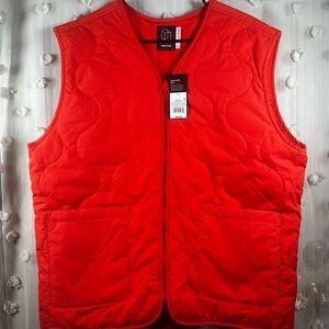 NWT Original Use Men’s Fire Orange Quilted Vest Size Large
